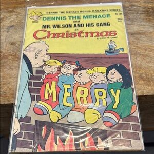 Dennis the Menace Christmas Comic Book Mr Wilson and His Gang At Christmas # 147